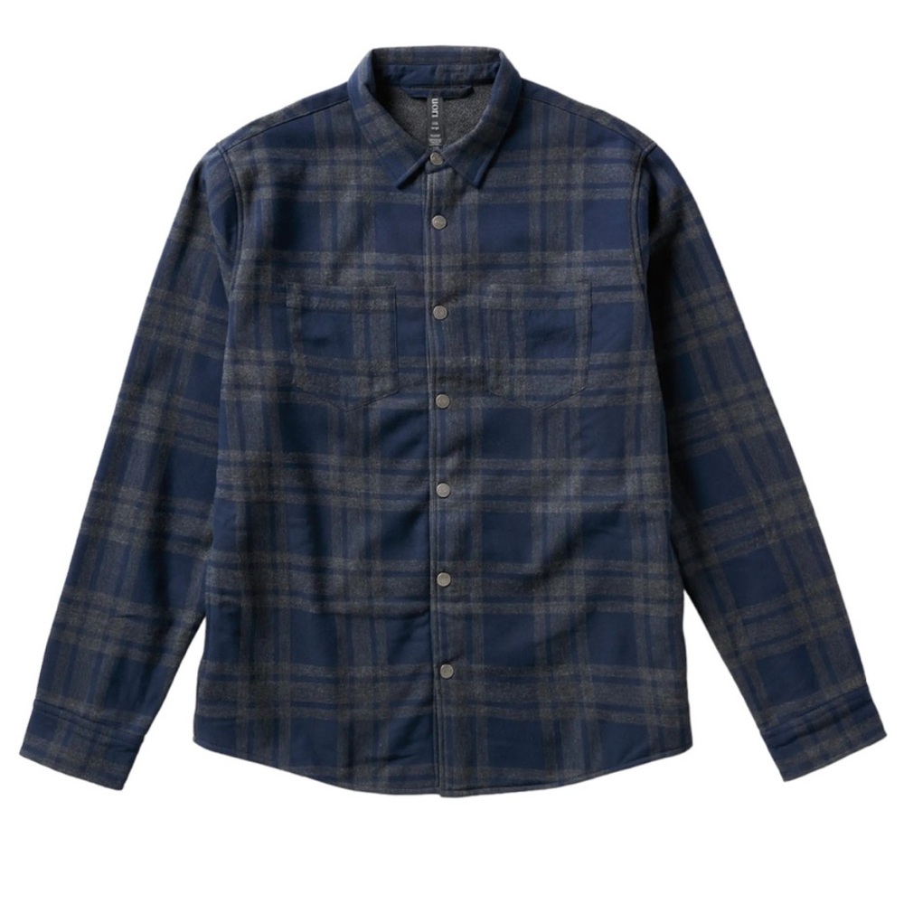 Vuori Range Fleece Lined Plaid Shirt Jacket size large